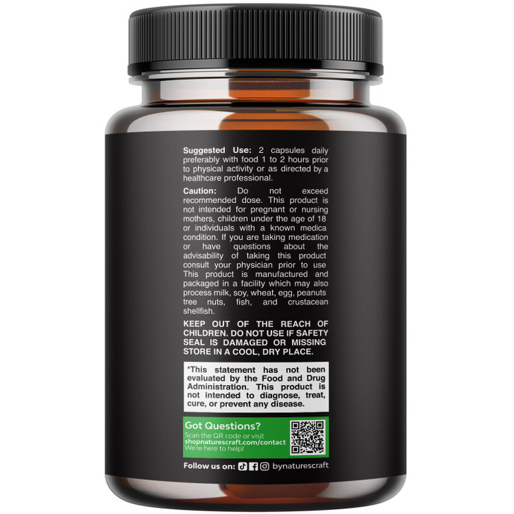 Horny Goat Weed for Male Enhancement - Extra Strength Horny Goat Weed for Men 1000mg per Serving Complex with Tongkat Ali Saw Palmetto Extract Panax