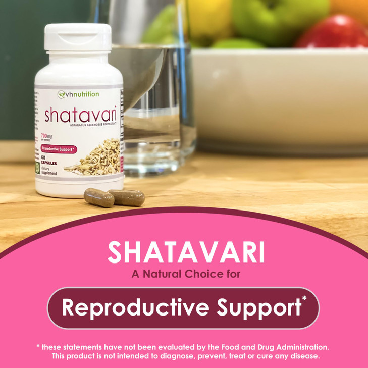 VH Nutrition SHATAVARI | 700mg Asparagus Racemosus Extract | Female Vitality* & Rejuvenation* | Natural Estrogen Balance* | Supports Hormonal Health