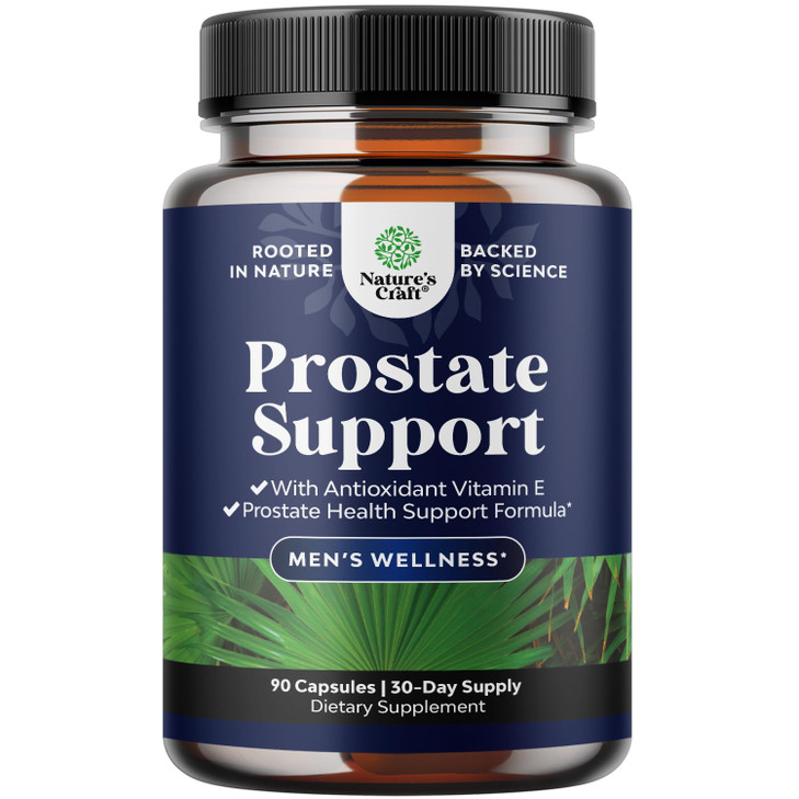 Herbal Prostate Supplement for Men - Potent Pygeum and Saw Palmetto Extract with Beta Sitosterol & Green Tea for Urinary Tract Support - Male Health