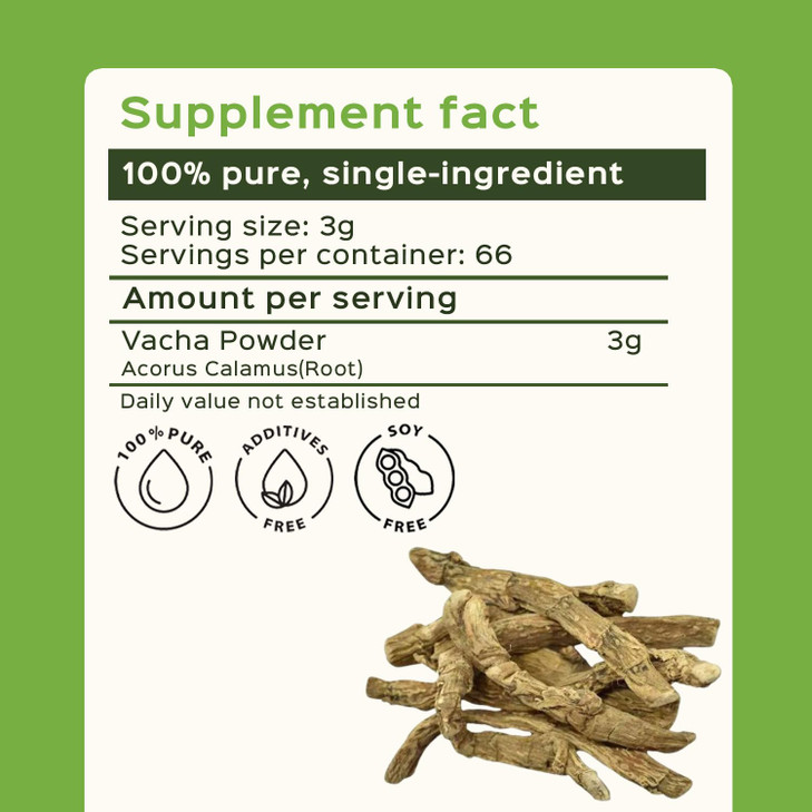 bixa BOTANICAL Calamus Root  Natural Root Powder for Gut Health and Focus Support  Vegan, Non-GMO, Steam Treated, Gluten Free Herbal Supplement  7