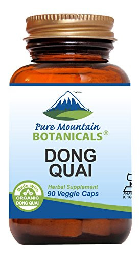 Pure Mountain Botanicals Dong Quai Capsules - Kosher Vegan Caps with 500mg Dong Quai Root Supplement