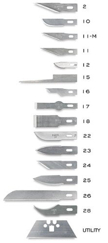 X-Acto X202 No. 2 Large Fine Point Blades (Pack of 5); For Precision Cutting of Medium to Heavy Weight Materials; Easily Cuts Wood, Paper, Plastic, M