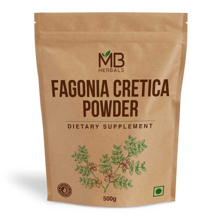 MB Herbals Fagonia cretica Powder 500 Gram | 1.10 lb | Dhamasa | Virgin's Mantle Herb Powder
