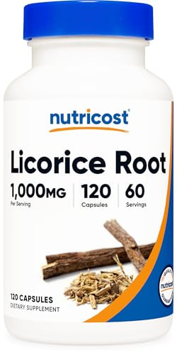 Nutricost Licorice Root 500mg, 120 Capsules - Non-GMO, Gluten Free