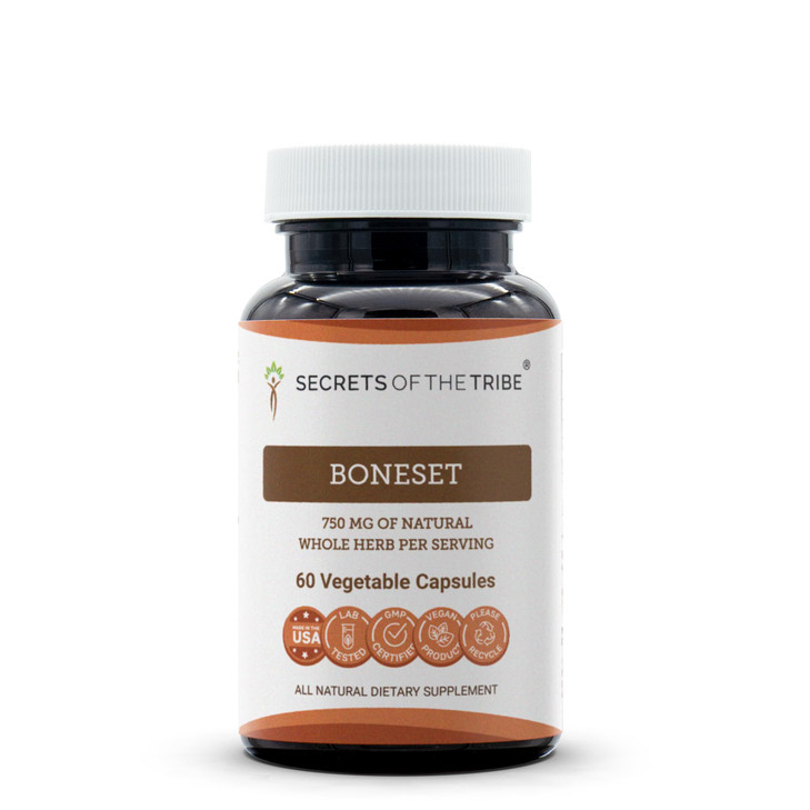 Secrets of the Tribe Boneset 60 Capsules, Made with Vegetable Capsules and Boneset (Eupatorium perfoliatum) Dried Herb (60 Count)