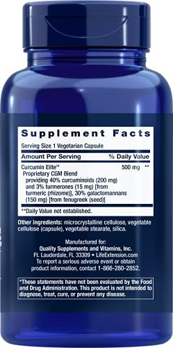 Life Extension Curcumin Elite Turmeric Extract, 90 Veg Capsules
