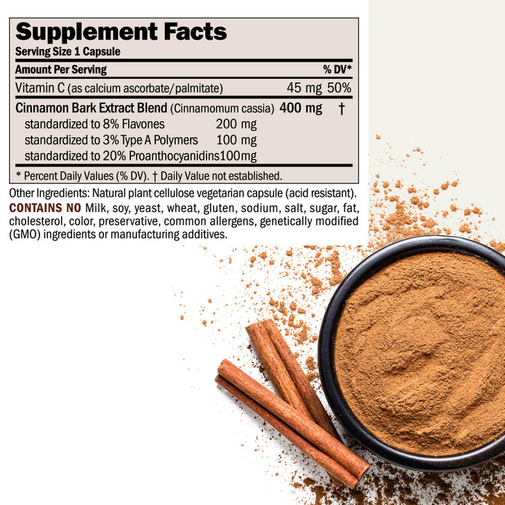 ANDREW LESSMAN Cinnamon 400mg - 360 Capsules - High Potency, Standardized Extract. No Additives. Small Easy to Swallow Capsules
