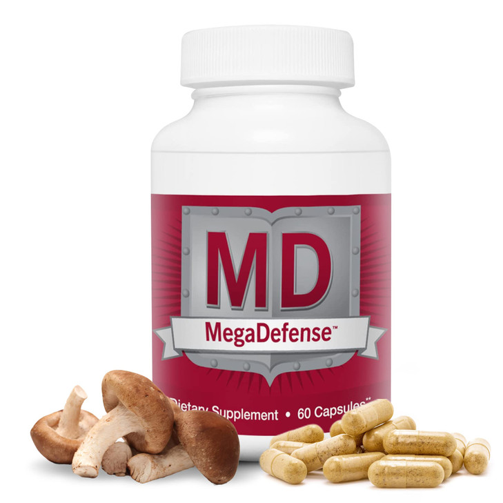 Waiora MegaDefense Mushroom Supplement - Mushroom Capsules for Daily Wellness, 6 Mushrooms Supplement: Reishi Mushroom, Turkey Tail, Cordyceps, Maita