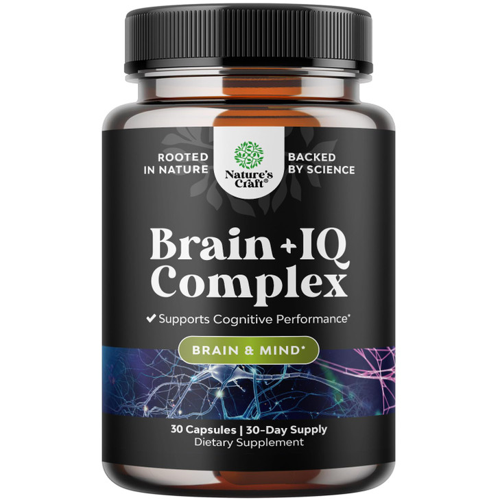 Nootropic Memory Supplement for Brain Support - Memory Pills for Brain Boost and Natural Energy Booster - Vitamin B 12 Bacopa Monnieri Rhodiola Rosea