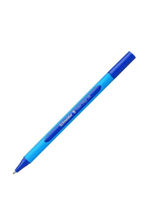 Schneider Slider Edge XB (Extra Broad) Ballpoint Pen, 1.4 mm, Light Blue Barrel, Blue Ink, Box of 10 Pens (152203)