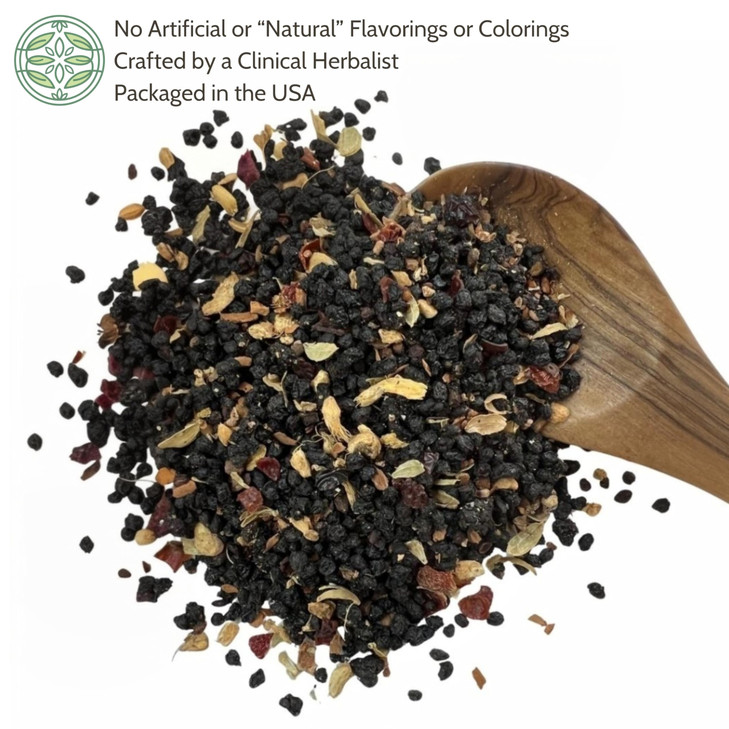 Elanen Naturals Organic Elderberry Syrup Kit, Makes up to 24 oz, Includes Natural Cotton Brew Bag, USDA Certified Organic Dried Elderberries and Immu