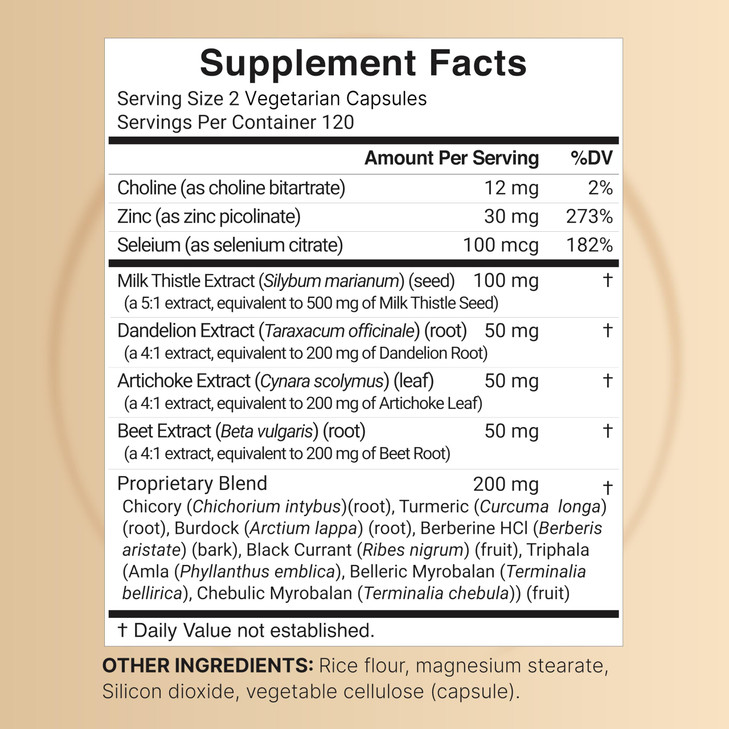 Liver Advanced, 240 Veggie Capsules | Milk Thistle with Turmeric, Dandelion Root, Artichoke, Black Currant Oil & More in 15-in-1 Herbal Formula