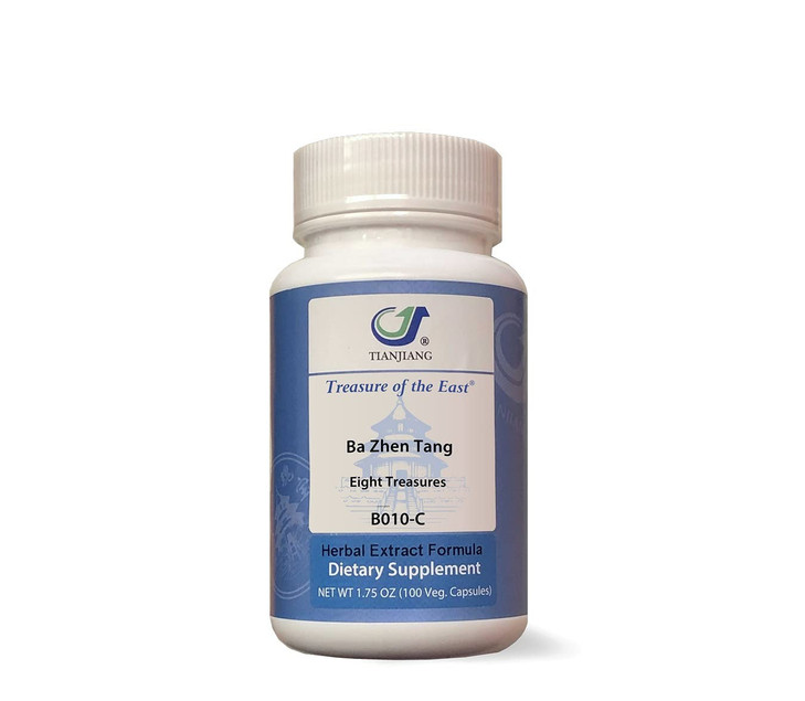Treasure of the East, Eight Treasures - Ba Zhen Tang (5:1 Concentrated Herbal Extract Formula, 100 Capsules)