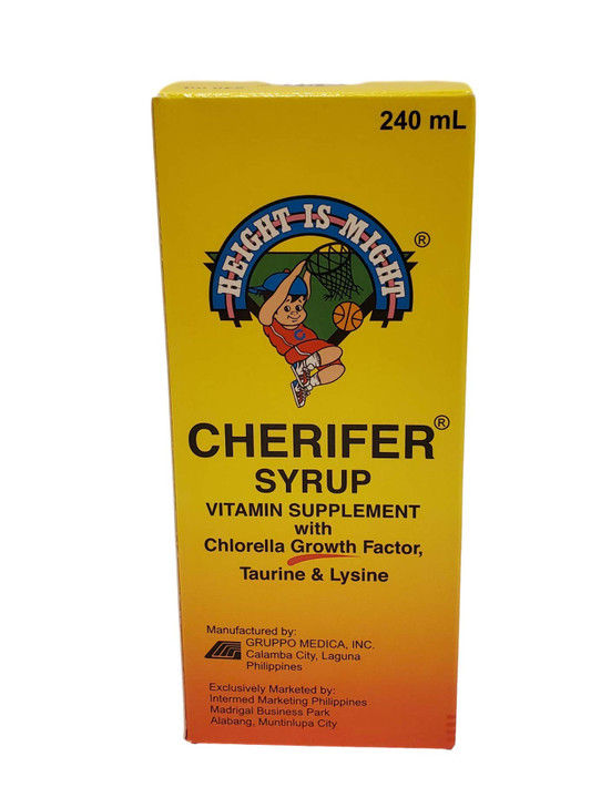 2 Cherifer Syrup Chlorella Growth Factor, Taurine & Lysine 240ml Each