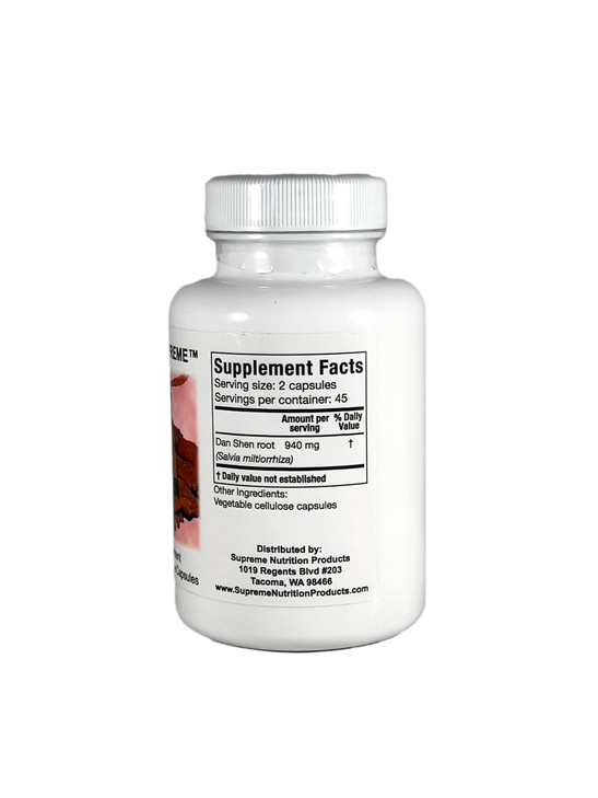 Supreme Nutrition Dan Shen Supreme, 90 Pure Red Sage Vegetarian Capsules