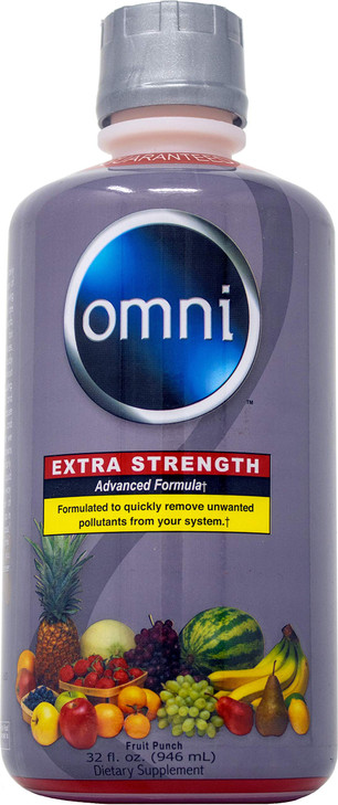 Wellgenix Omni Cleansing Drink, Extra Strength Body Detox, Herbal Cleanse Detox Liquid, Flush Your System, Fruit Punch Flavor, 32 Fl Oz, Premium Deto