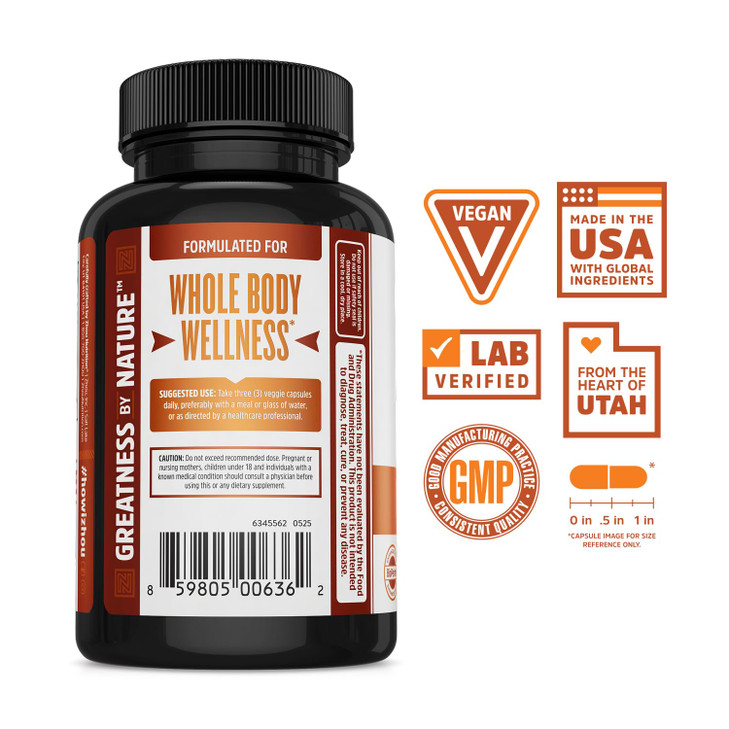 Zhou Turmeric Curcumin with Ginger - Turmeric and Ginger Supplement for Women and Men, Curcuminoids with Black Pepper Extract for Digestion and Diges