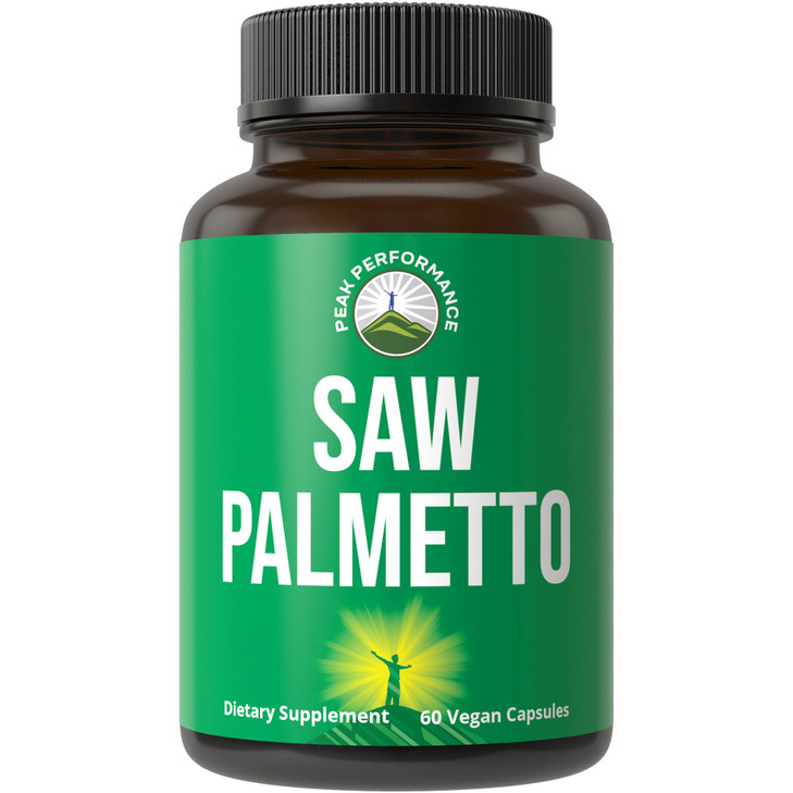 Peak Performance Saw Palmetto Capsules for Men and Women 1000mg All Natural Saw Palmetto Extract Pills. DHT Blocker Supplement for Hair Loss.