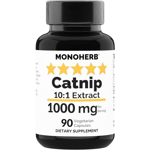 MONOHERB Catnip Extract 1000 mg - 90 Vegetarian Capsules