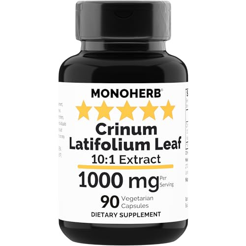 MONOHERB Crinum Latifolium Leaf Extract 1000 mg - 90 Vegetarian Capsules