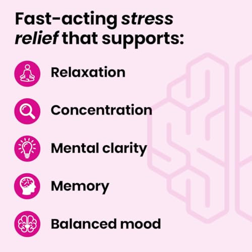 LifeSeasons NeuroQ Calm Focus Gummies - Stress Relief Supplement - Supports Mental Function & Relaxation - Sensoril Ashwagandha, Magnesium, GABA, L-T