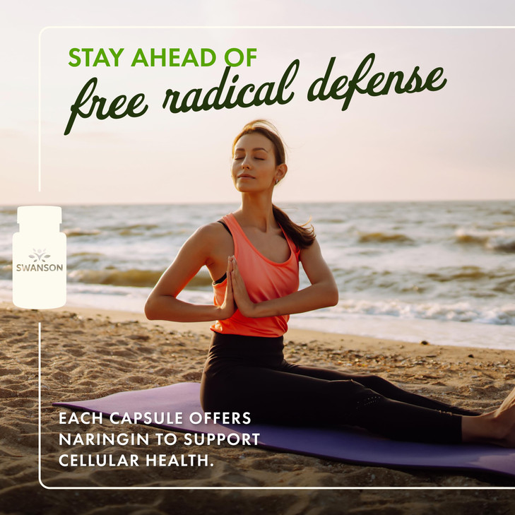 Swanson Naringin 500 Milligrams 60 Capsules (4 Pack)