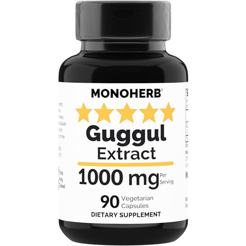 MONOHERB Guggul Extract 1000 mg - 90 Vegetarian Capsules