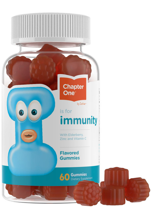 Zahler - Chapter One Immune Support Gummies for Kids & Adults with Vitamins C, Zinc & Black Elderberry (60 Flavored Gummies) Kosher - Made in USA