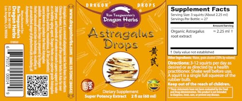 Dragon Herbs - Astragalus Root Drops - 2 fl oz