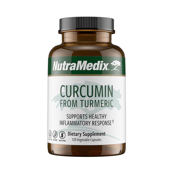 NutraMedix Curcumin - 500mg Turmeric Capsules - Promotes a Healthy Inflammatory Response, Immune System, Brain, Heart & Liver Support (120 Capsules)