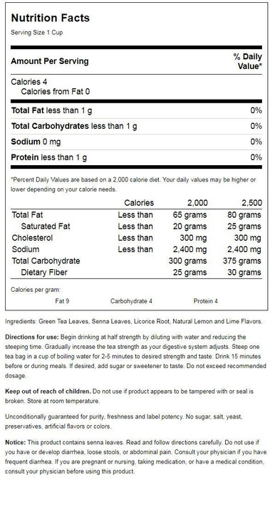 21st Century Herbal Slimming Tea, Green Tea, 24 Tea Bags, 1.7 oz (48 g)