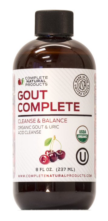 Complete Natural Products Uric Acid Complete - 8oz Liquid Supplement to Support Uric Acid Cleanse, Kidney Health & Circulation with Apple Cider Vineg