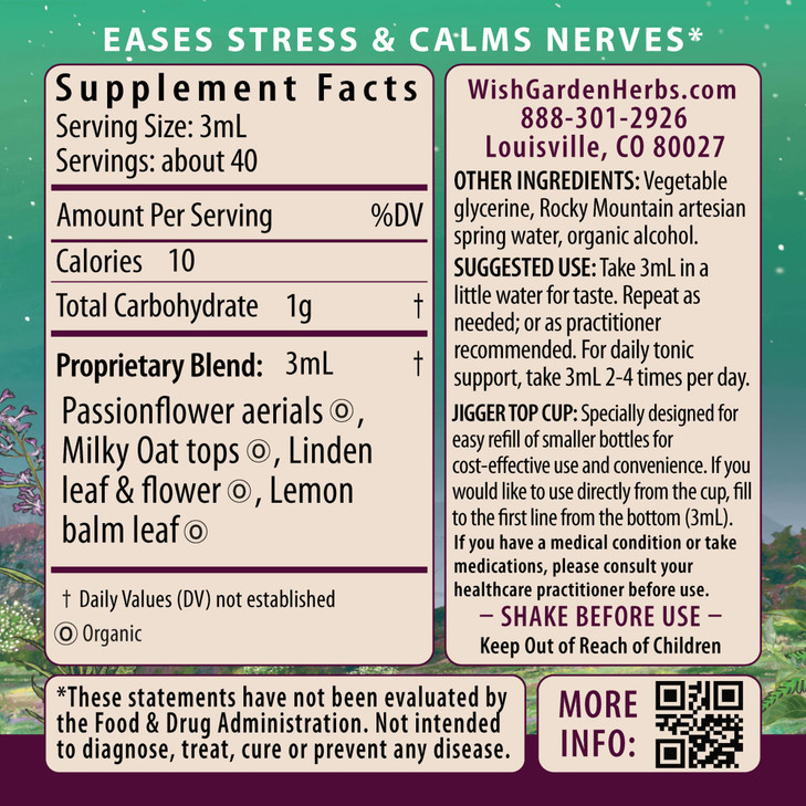 WishGarden Herbs Stress Release for Pregnancy - Natural Herbal Stress Relief Supplement with Lemon Balm & Chamomile, Adrenal Support for Pregnancy an