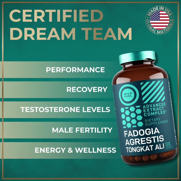 Fadogia Agrestis and Tongkat Ali Supplement - 600mg Fadogia Agrestis for Men, 500mg Longjack Tongkat Ali, Ashwagandha Maca Fenugreek Complex - Muscle
