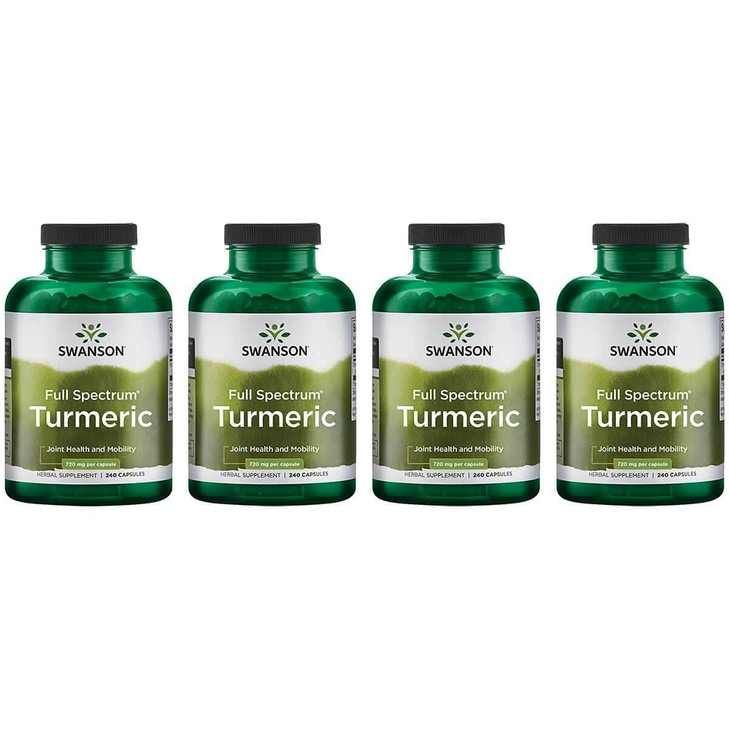 Swanson Full Spectrum Turmeric (Curcumin) - Joint Health, Digestion, Heart Health & Liver Support Supplement - Curcuma Longa Formula Promoting Memory