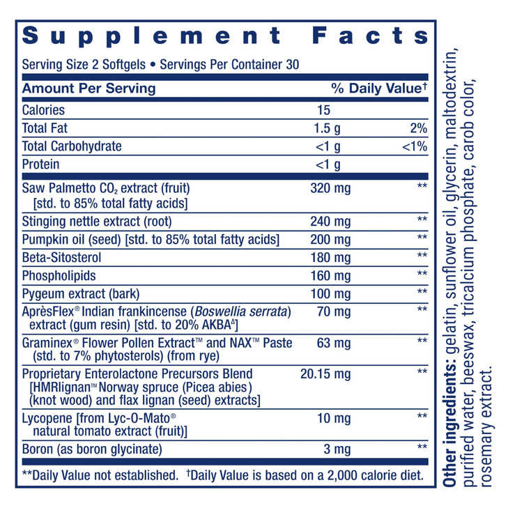 Life Extension Ultra Prostate Formula, Saw Palmetto for Men, pygeum, stinging Nettle Root, lycopene, Prostate Health, Urination Flow, PSA, Non-GMO, G