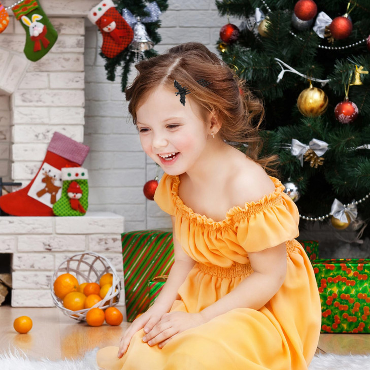 Bat Hair Clips 2pcs Halloween Hair Combs,Bat Side Comb Alloy Headpiece Hair Hairpin Combs Hair Accessories for Girls Woman Girl Hair Clips