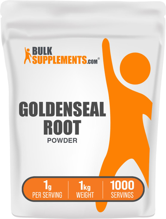 BulkSupplements.com Goldenseal Powder - Herbal Supplement, Sourced from Goldenseal Root - Vegan & Gluten Free, 1g per Serving, 1kg (2.2 lbs) (Pack of