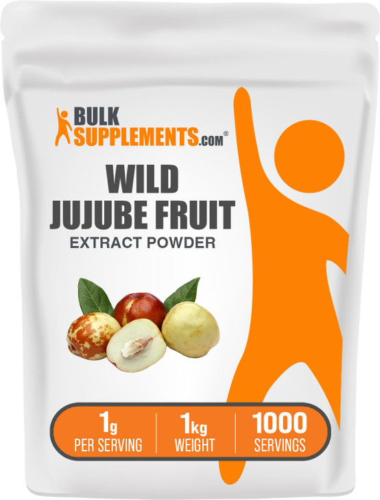 BulkSupplements.com Wild Jujube Extract Powder - Sourced from Jujube Fruit, Herbal Supplement - Gluten Free, 1g per Serving, 1kg (2.2 lbs) (Pack of 1