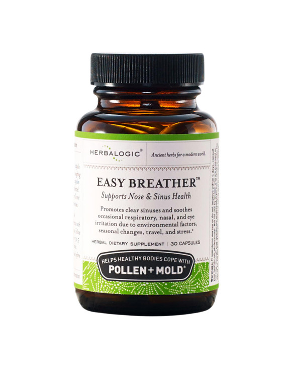 Herbalogic - Easy Breather Herb Capsules - Supports Nose & Sinus Health - Helps Healthy Bodies Cope with Pollen & Mold - Based on The Traditional Chi
