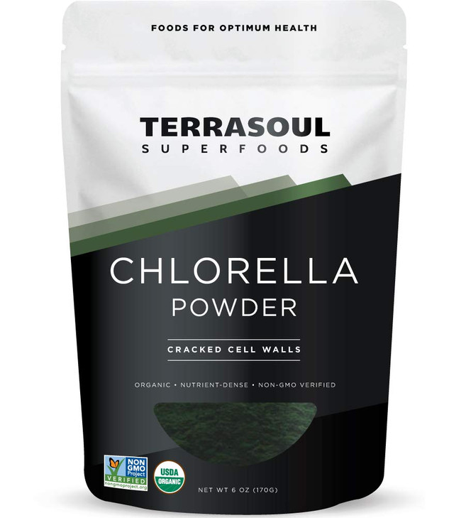 Terrasoul Superfoods Organic Chlorella Powder (Cracked Cell Walls), 6 Ounces
