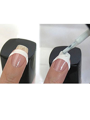 CJESLNA 10 Sheets Nail Art French Tips Stickers Form Fringe Guides