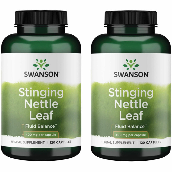 Swanson Stinging Nettle Leaf (Urtica Dioica) - Herbal Supplement Promoting Urinary Tract & Respiratory Health Support - May Support Healthy Fluid Bal