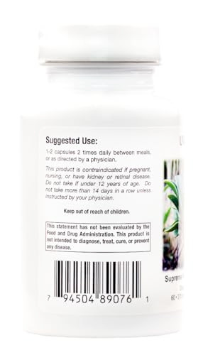 Supreme Nutrition Uva Ursi, 60 Pure Bearberry Vegetarian Capsules