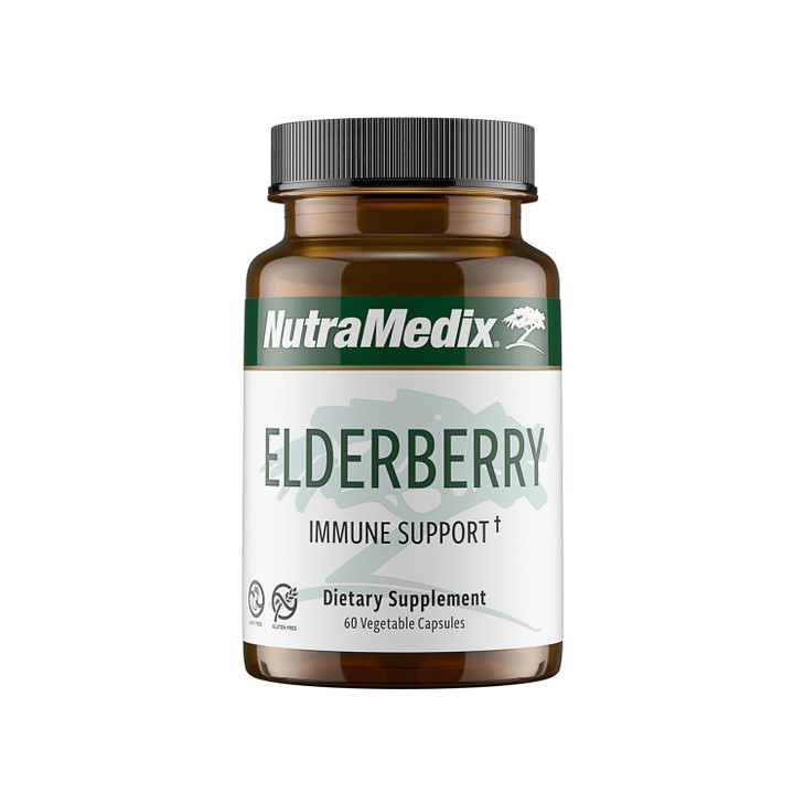NutraMedix Elderberry Antioxidants Supplement Capsules - Elderberry Extract to Promote a Healthy Inflammatory Response, Daily Immune Support, and Bow