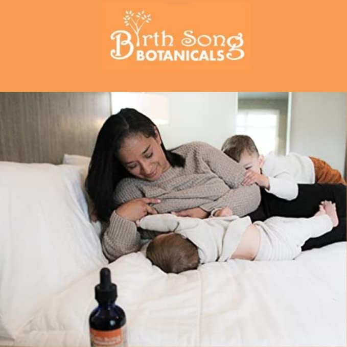 Birth Song Botanicals Let There Be Milk! Herbal Breastfeeding Tincture to Support Breast Milk Supply* for Lactating and Pumping Moms with Fenugreek a