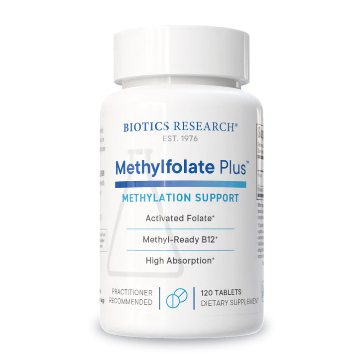 Biotics Research METHYLFOLATE Plus Methylfolate, Bioactive Folate + B12, Supports Cardiovascular Health, Fetal Development, Nerve Health, Methylatio