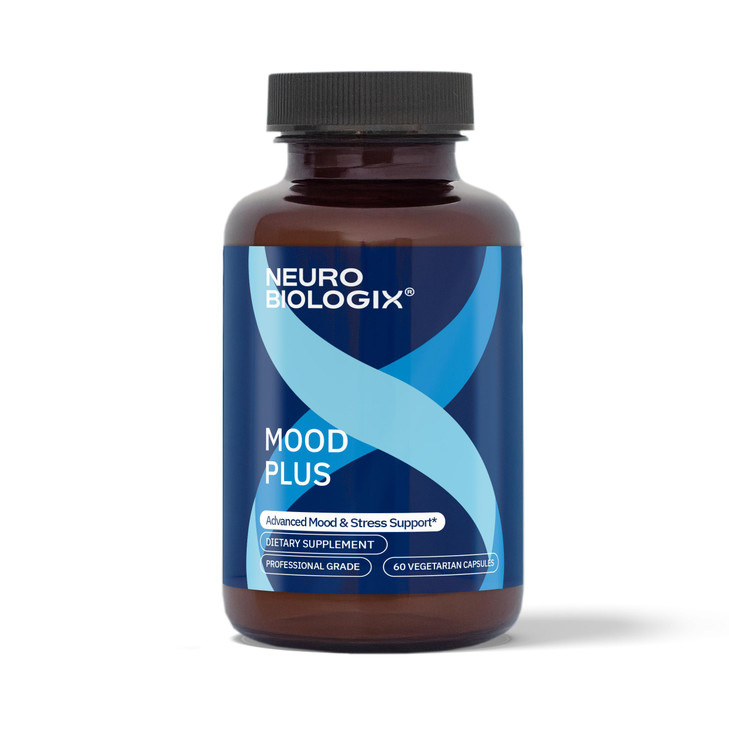 Neurobiologix Mood Plus for Men and Women, Mood & Stress Support Supplement with GABA, 5-HTP, Ashwagandha, Magnesium & Chamomile for Emotional Balanc