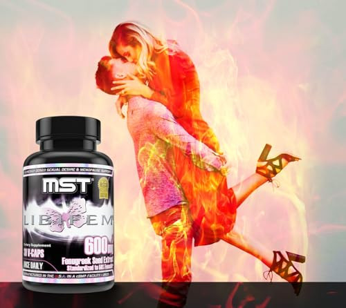 MST Libifem, Fenugreek Seed Extract Capsules, Boost Desire, Libido, Arousal and Satisfaction Plus Menopause Health Support, Supplement for Women, 30