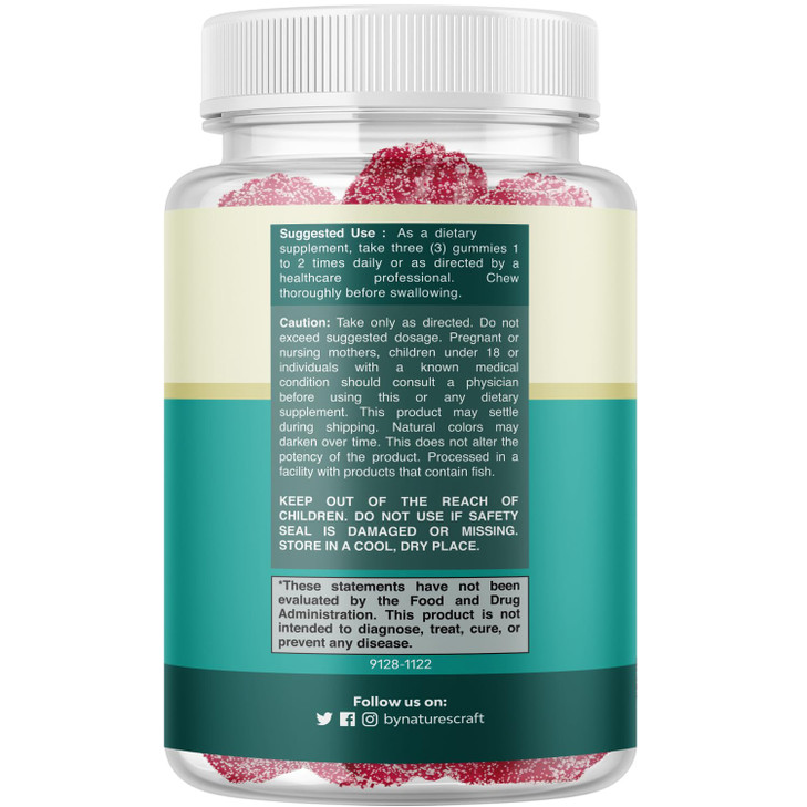 Extra Strength Calm Magnesium Gummies for Adults - Relaxing Magnesium Citrate Gummies with Elemental Mag - Sleep Aid Soft Chews Raspberry Flavored -